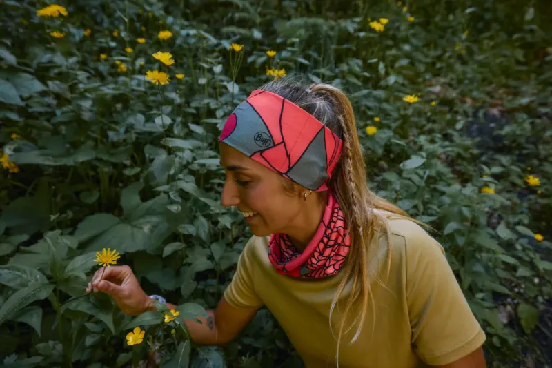 Buff Hats-Coolnet UV Wide Headband - Aramay Poppy