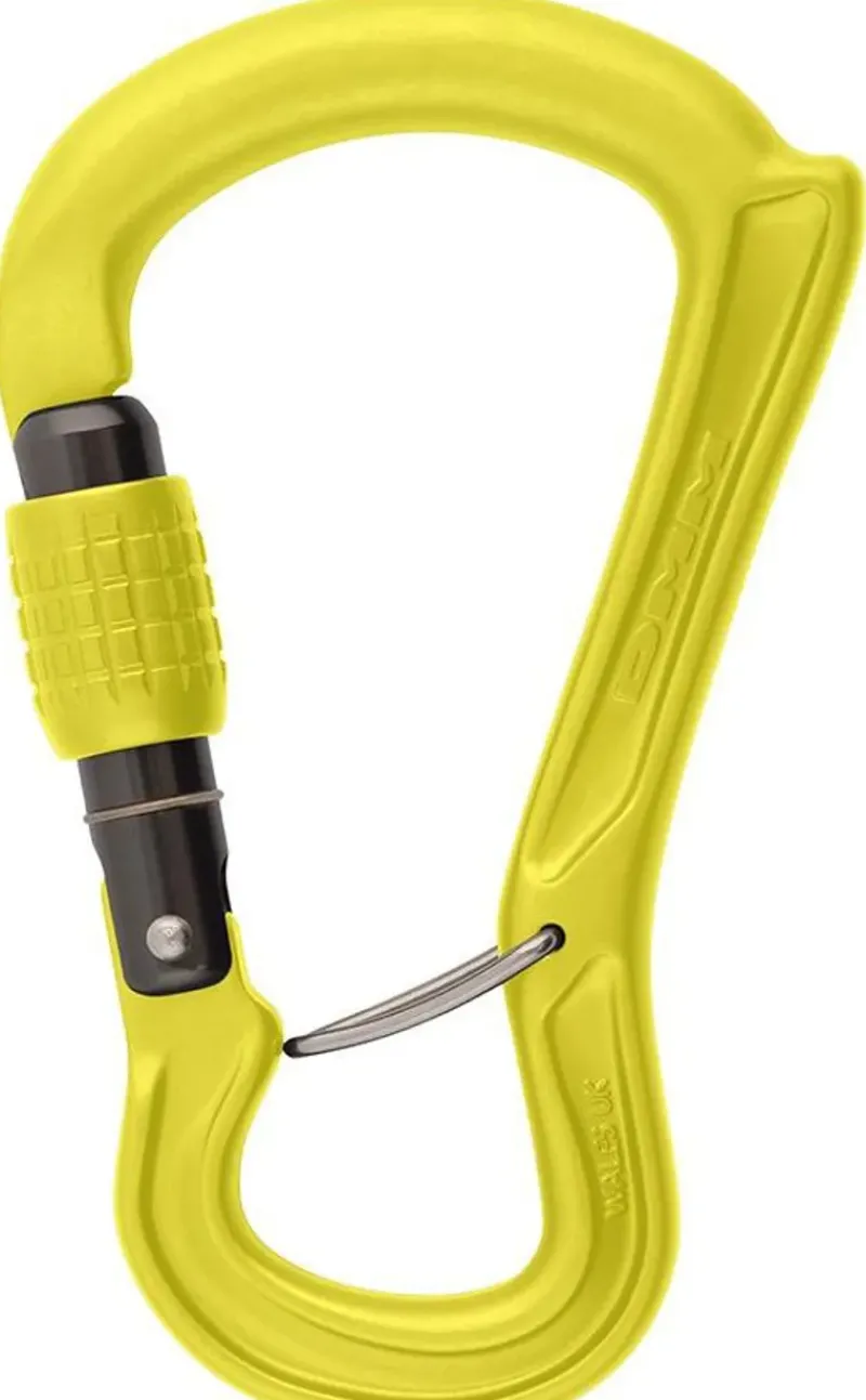 DMM Carabiners & Quickdraws-Ceros Screwgate Carabiner - Lime