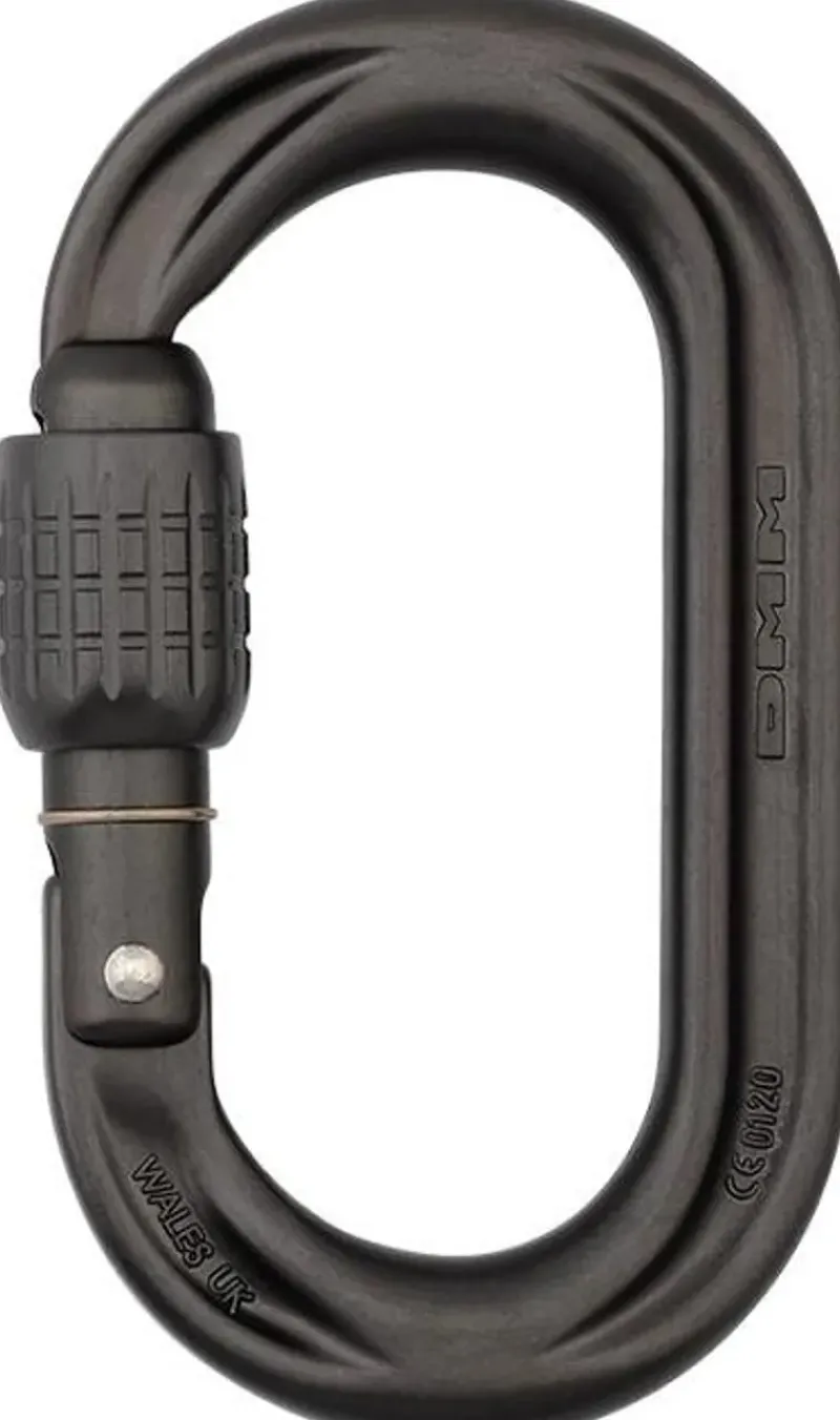 DMM Carabiners & Quickdraws-PerfectO Screwgate Carabiner - Matt Grey