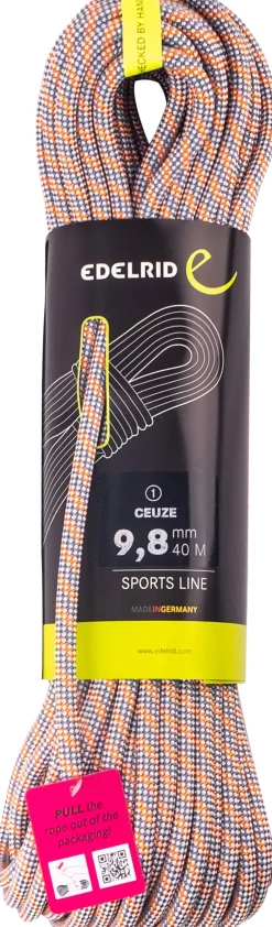 Edelrid Ropes & Slings-Ceuze 9.8mm x 80m Climbing Rope - Icemint-Sahara