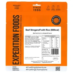 Expedition Foods Lunch/ Dinner-Beef Stroganoff with Rice - 800kcal
