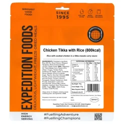 Expedition Foods Lunch/ Dinner-Chicken Tikka with Rice - 800kcal
