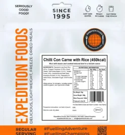 Expedition Foods Lunch/ Dinner-Chilli Con Carne with Rice - 450kcal