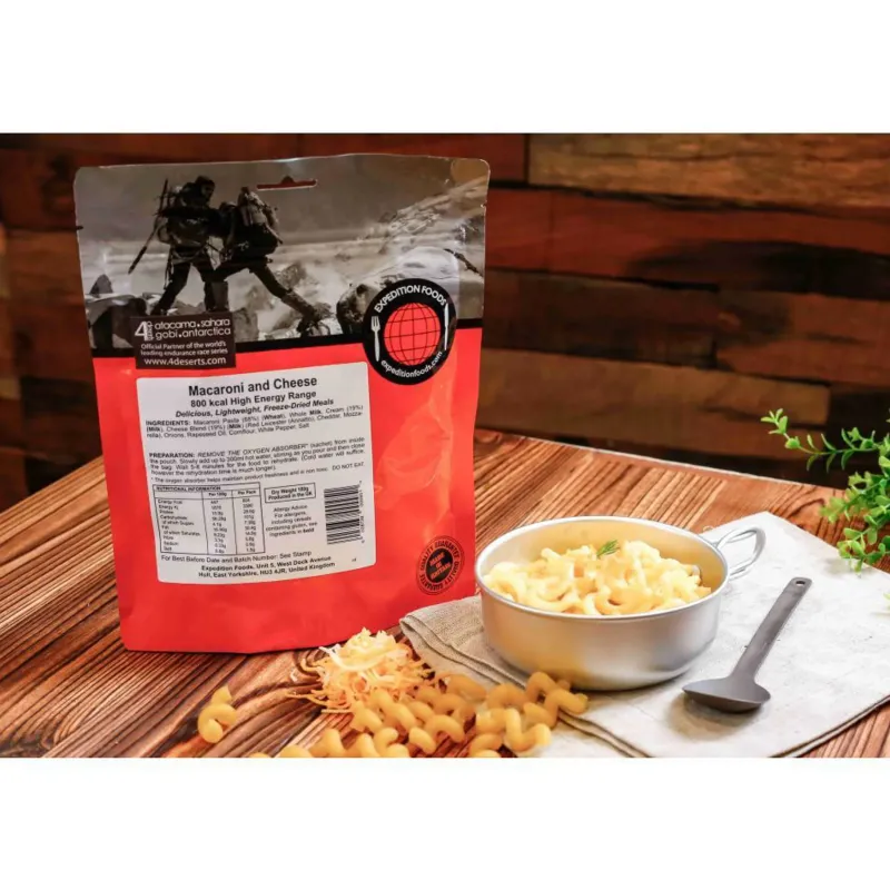 Expedition Foods Lunch/ Dinner-Macaroni and Cheese - 1000kcal