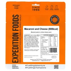 Expedition Foods Lunch/ Dinner-Macaroni and Cheese - 800kcal