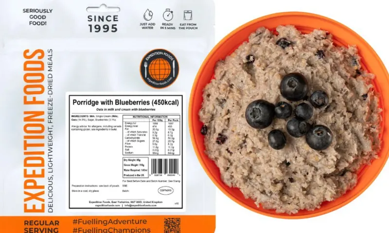 Expedition Foods Breakfast-Porridge with Blueberries - 450kcal