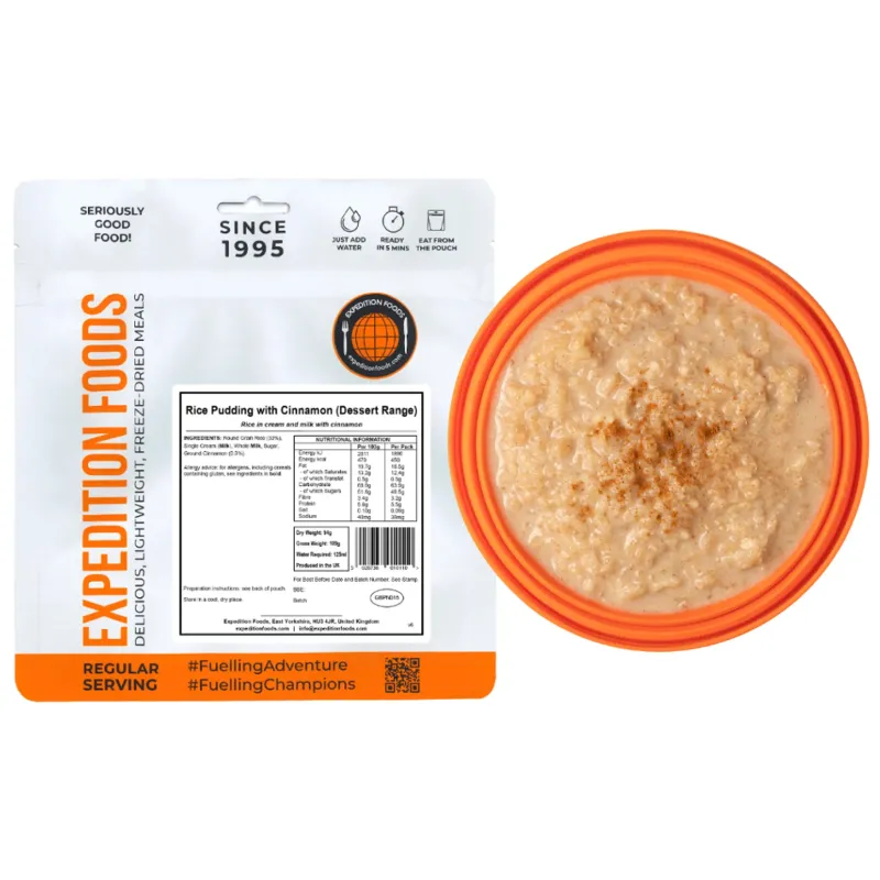 Expedition Foods Dessert-Rice Pudding with Cinnamon - Dessert Range