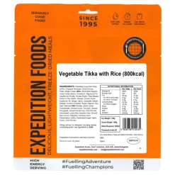 Expedition Foods Lunch/ Dinner-Vegetable Tikka with Rice - 800kcal