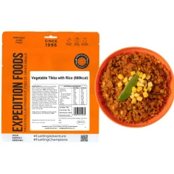 Expedition Foods Lunch/ Dinner-Vegetable Tikka with Rice - 800kcal
