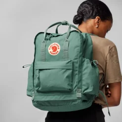 Fjallraven Day Packs-Kanken Outlong Backpack - Frost Green
