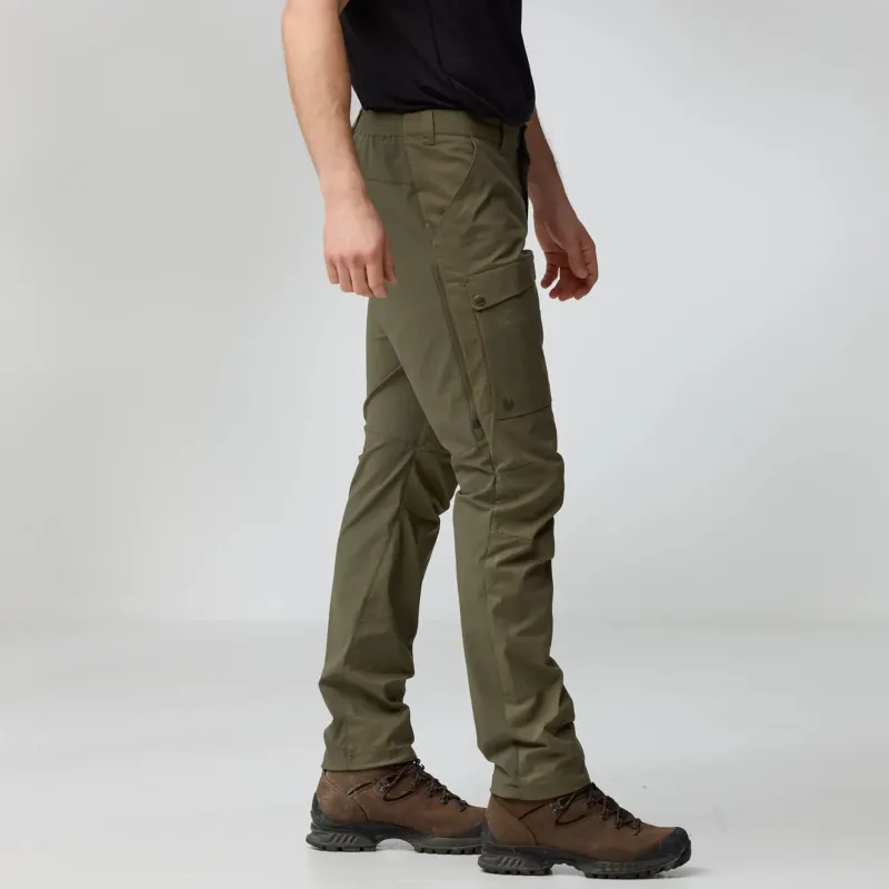 Fjallraven Trousers & Leg Wear-Mens Abisko Hybrid Trail Trousers - Black