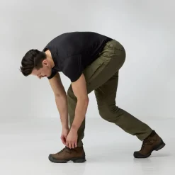 Fjallraven Trousers & Leg Wear-Mens Abisko Hybrid Trail Trousers - Black