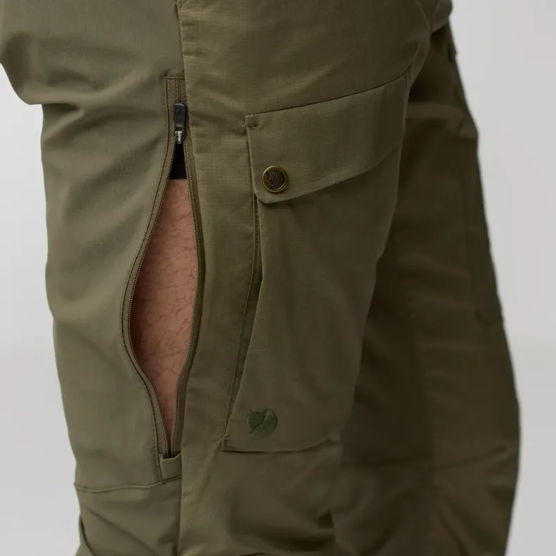 Fjallraven Trousers & Leg Wear-Mens Abisko Hybrid Trail Trousers - Black