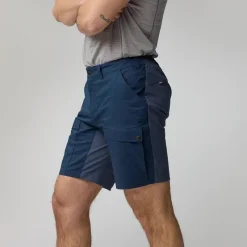 Fjallraven Shorts-Mens Abisko Hybrid Trail Shorts - Navy