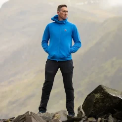 Fjallraven Fleece & Mid Layer-Mens Expedition Fleece Hoodie - UN Blue