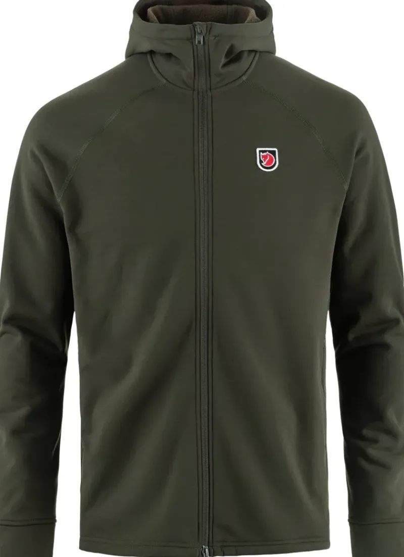 Fjallraven Fleece & Mid Layer-Mens Expedition Fleece Hoodie - Deep Forest