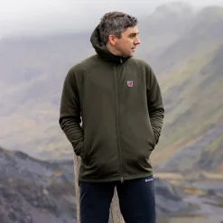 Fjallraven Fleece & Mid Layer-Mens Expedition Fleece Hoodie - Deep Forest