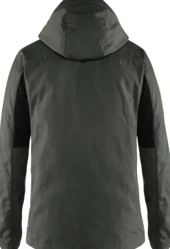 Fjallraven Casual Jackets-Mens Kaipak Jacket - Dark Grey-Black