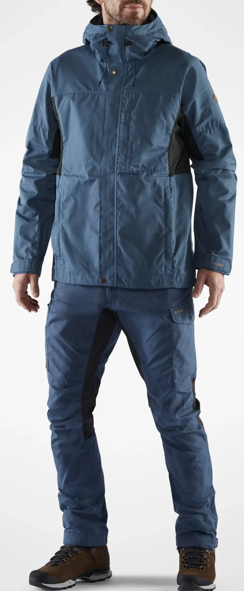 Fjallraven Casual Jackets-Mens Kaipak Jacket - Dark Grey-Black