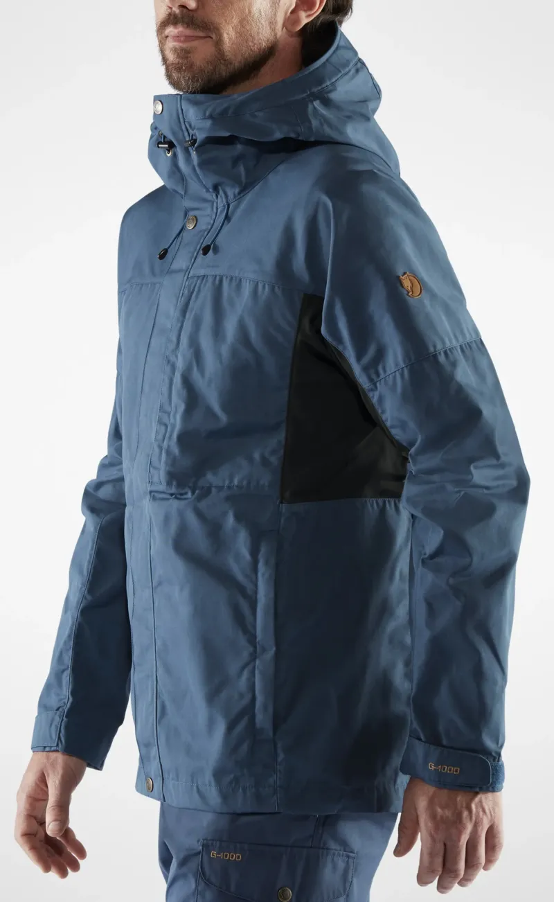 Fjallraven Casual Jackets-Mens Kaipak Jacket - Dark Grey-Black