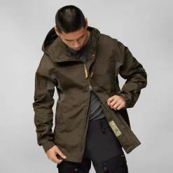 Fjallraven Casual Jackets-Mens Kaipak Jacket - Dark Olive