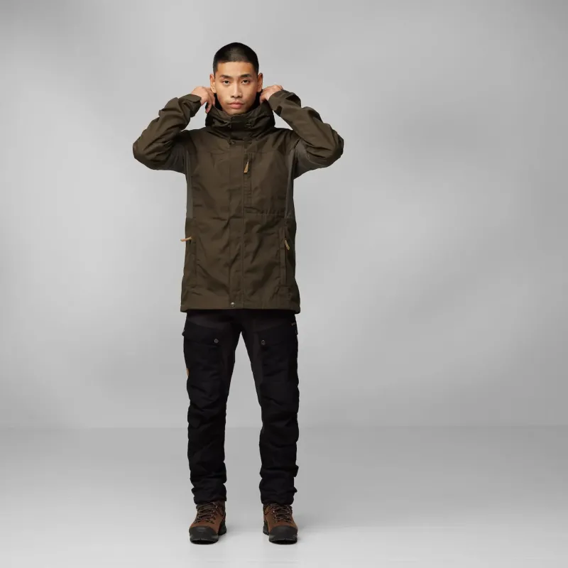 Fjallraven Casual Jackets-Mens Kaipak Jacket - Dark Olive