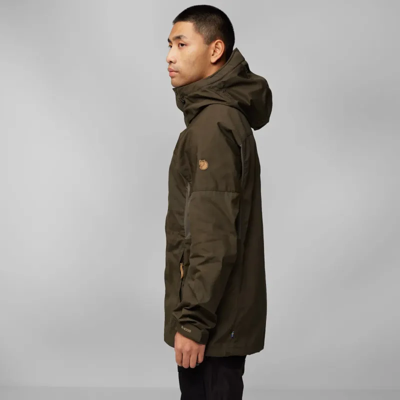 Fjallraven Casual Jackets-Mens Kaipak Jacket - Dark Olive