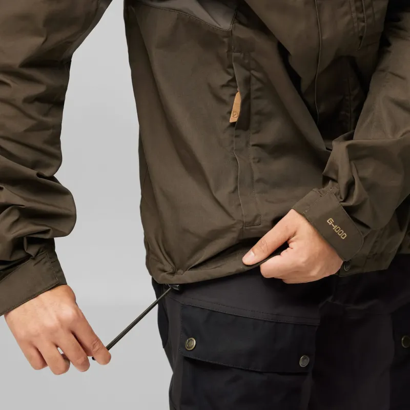 Fjallraven Casual Jackets-Mens Kaipak Jacket - Dark Olive