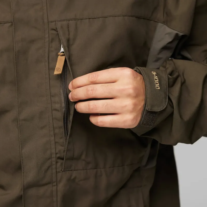 Fjallraven Casual Jackets-Mens Kaipak Jacket - Dark Olive