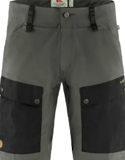 Fjallraven Shorts-Mens Keb Shorts - Black-Stone Grey