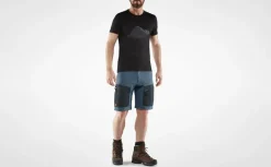 Fjallraven Shorts-Mens Keb Shorts - Black-Stone Grey