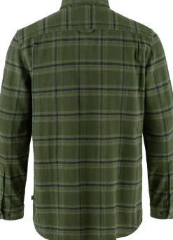 Fjallraven Shirts-Mens Ovik Heavy Flannel Shirt - Deep Forest-Laurel Green