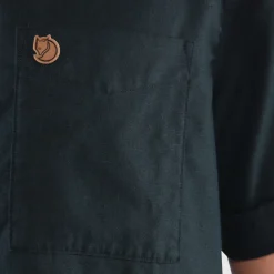 Fjallraven Shirts-Mens Ovik Travel SS Shirt - Green