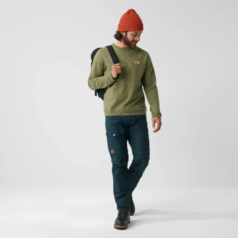 Fjallraven Fleece & Mid Layer-Mens Vardag Sweater - Green