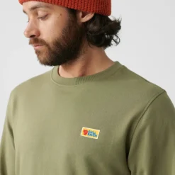 Fjallraven Fleece & Mid Layer-Mens Vardag Sweater - Green