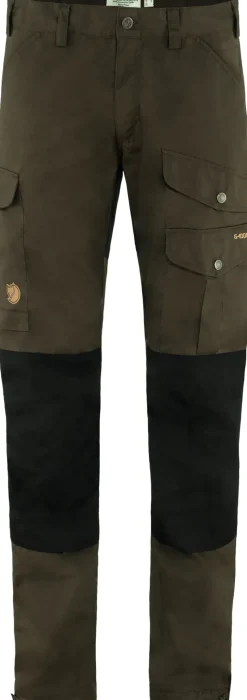Fjallraven Trousers & Leg Wear-Mens Vidda Pro Trousers - Dark Olive-Black