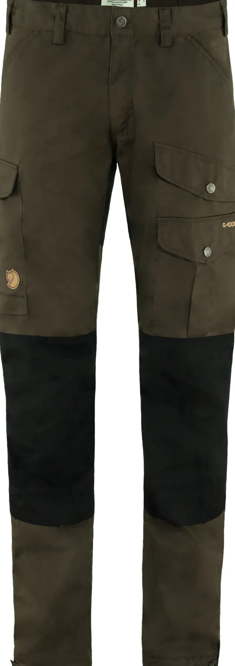 Fjallraven Trousers & Leg Wear-Mens Vidda Pro Trousers - Dark Olive-Black