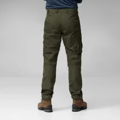 Fjallraven Trousers & Leg Wear-Mens Vidda Pro Trousers - Dark Olive-Black