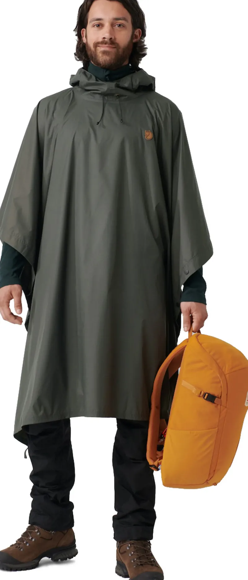 Fjallraven Waterproof Jackets|Waterproof Jackets-Poncho - Graphite