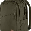 Fjallraven Day Packs-Raven 28L Rucksack - Dark Olive