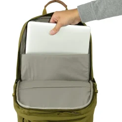 Fjallraven Day Packs-Raven 28L Rucksack - Dark Olive