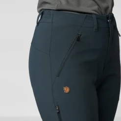 Fjallraven Trousers & Leggings-Womens Abisko Trail Stretch Trousers - Dark Navy