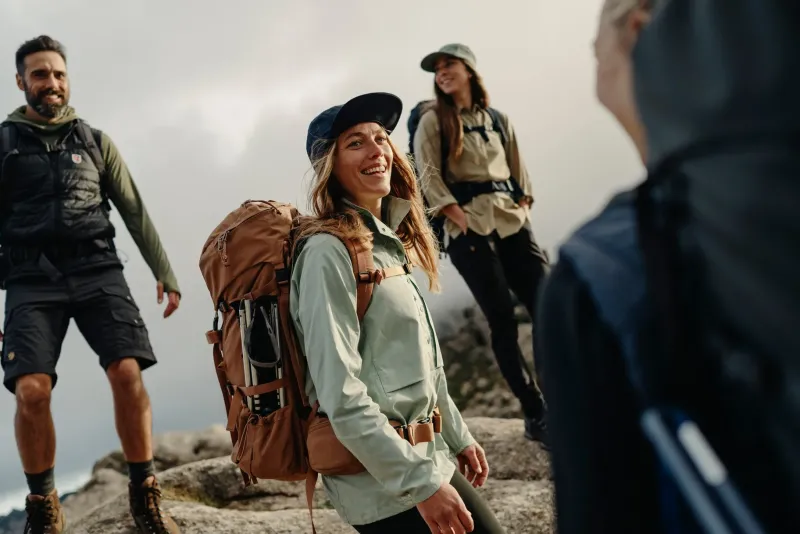 Fjallraven Trousers & Leggings-Womens Abisko Trail Stretch Trousers - Dark Navy