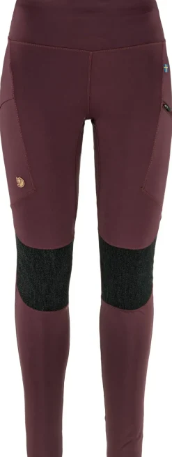 Fjallraven Trousers & Leggings-Womens Abisko Trekking Tights HD - Port
