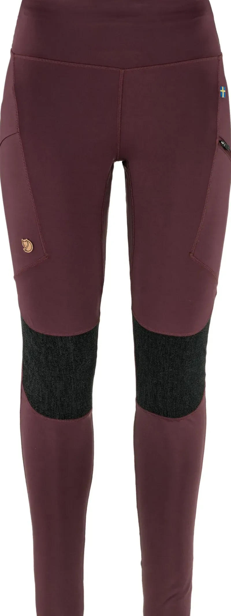 Fjallraven Trousers & Leggings-Womens Abisko Trekking Tights HD - Port