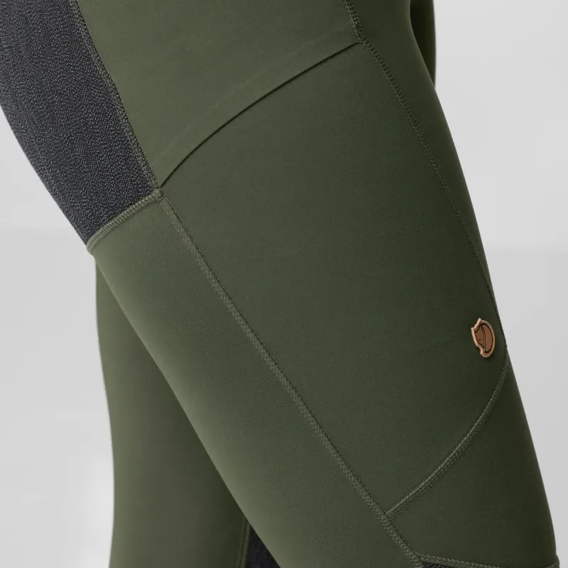 Fjallraven Trousers & Leggings-Womens Abisko Trekking Tights HD - Port