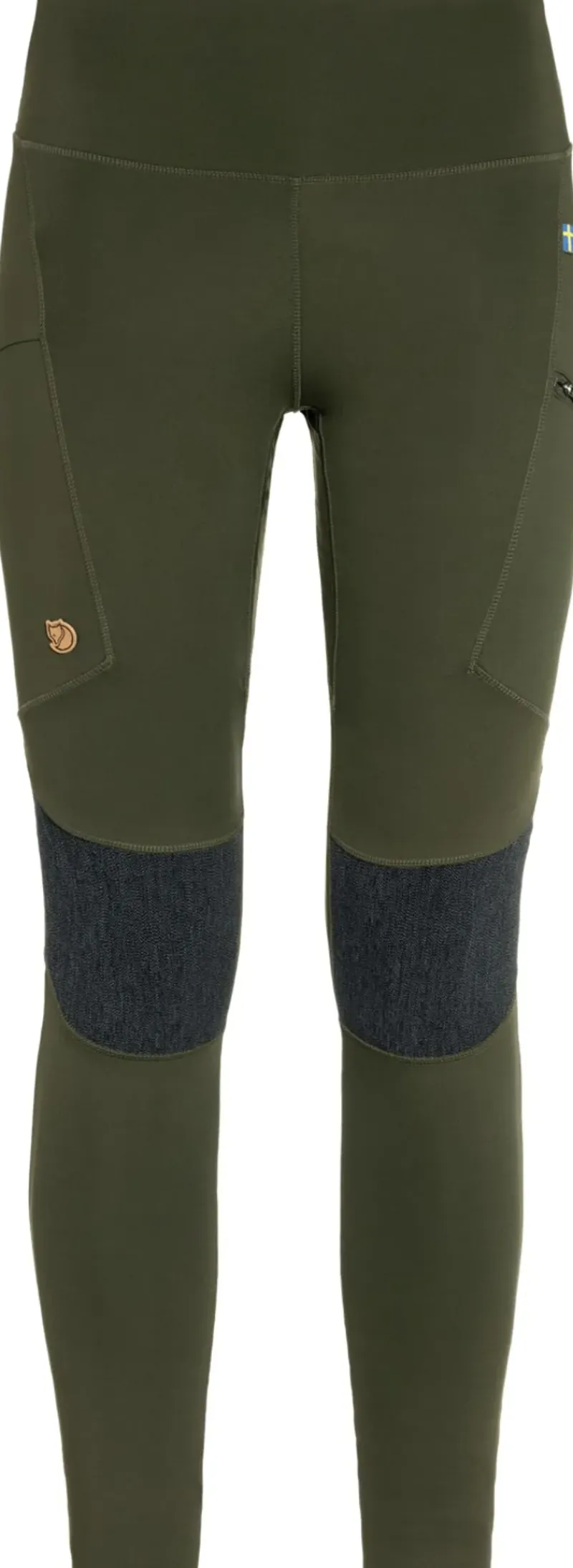 Fjallraven Trousers & Leggings-Womens Abisko Trekking Tights HD - Deep Forest