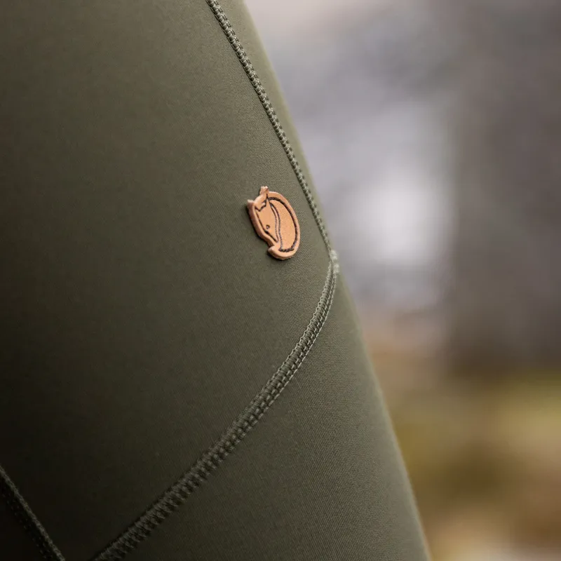Fjallraven Trousers & Leggings-Womens Abisko Trekking Tights HD - Deep Forest