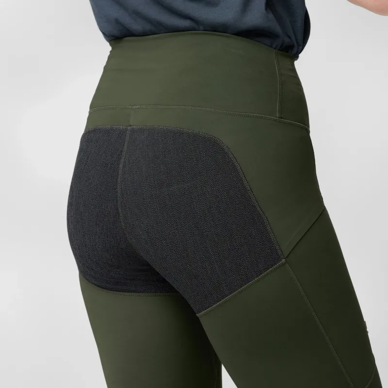 Fjallraven Trousers & Leggings-Womens Abisko Trekking Tights HD - Black