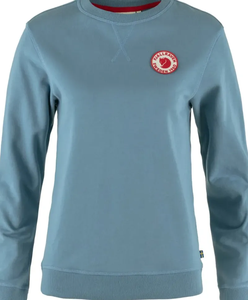 Fjallraven Fleece & Mid Layer-Womens 1960 Logo Badge Sweater - Dawn Blue
